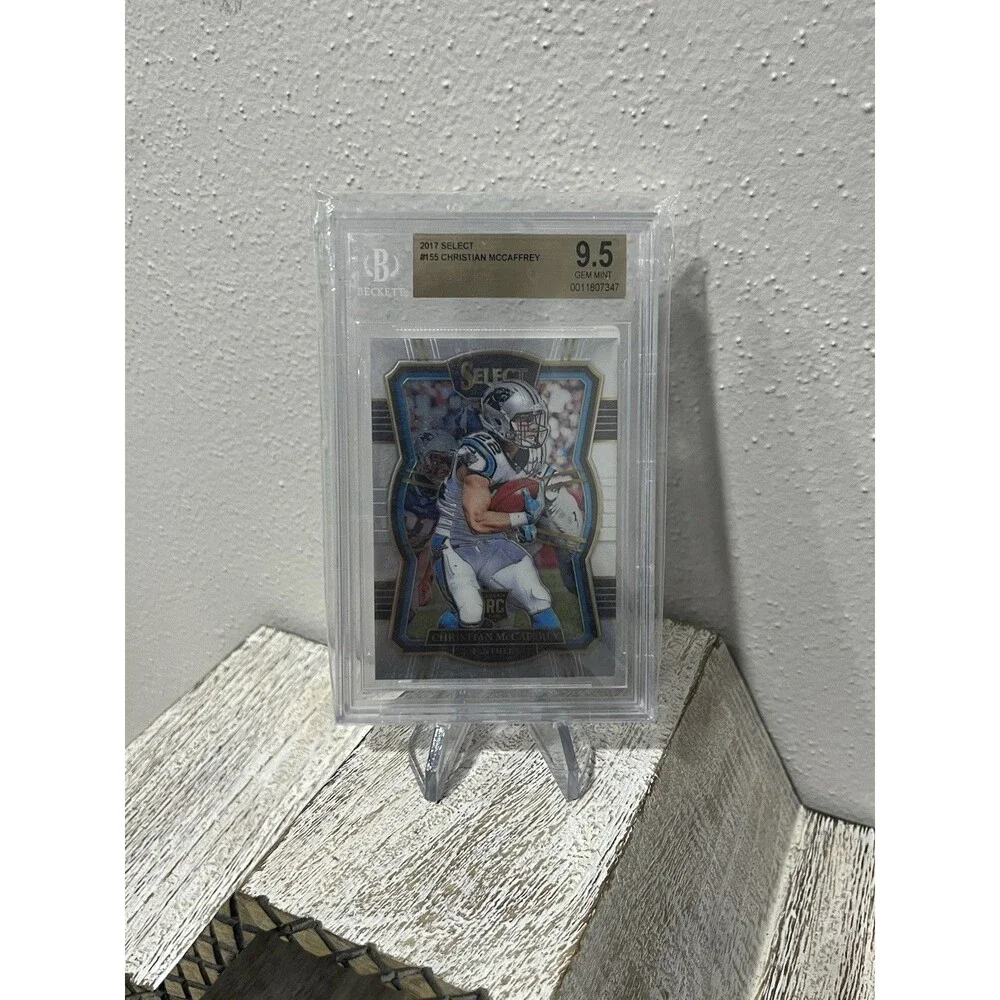 2017 Panini Select Christian McCaffrey #155 Premier Level Rookie RC BGS 9.5